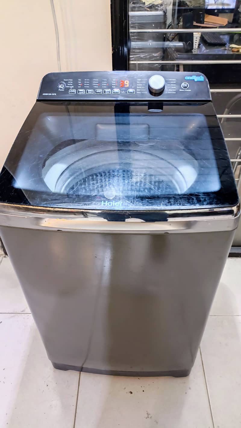 Haier 12 kg Big Size Automatic Washing Machine with Warranty Good Cond 2