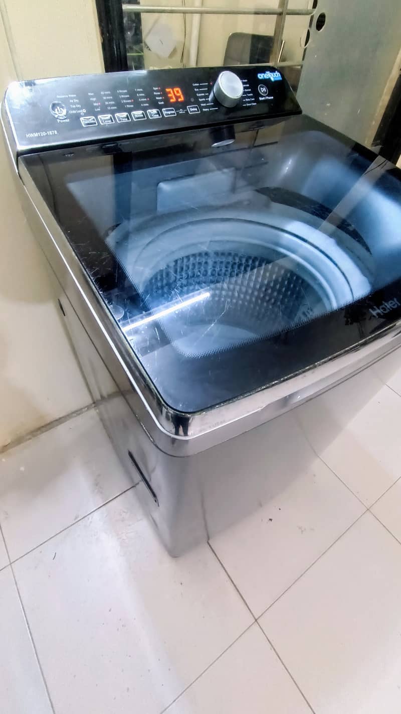 Haier 12 kg Big Size Automatic Washing Machine with Warranty Good Cond 4