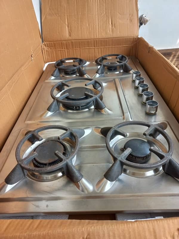 steelines 5 burner hob 1