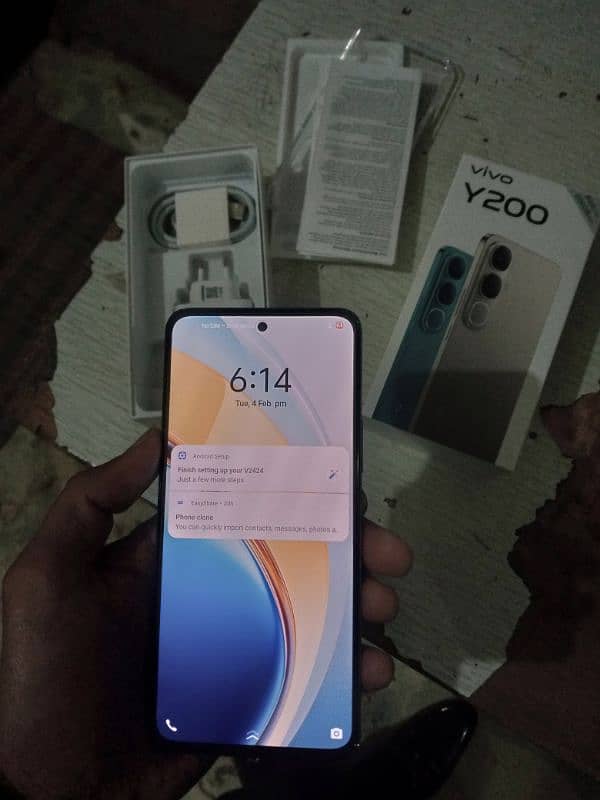 vivo y200 only box open 1 year warranty 1