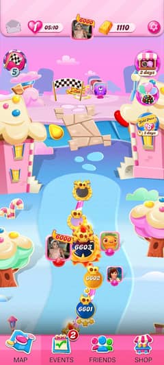 CANDY CRUSH SAGA GAME ID LEVEL PASSED 6500 WITH 1100 GOLD BAR