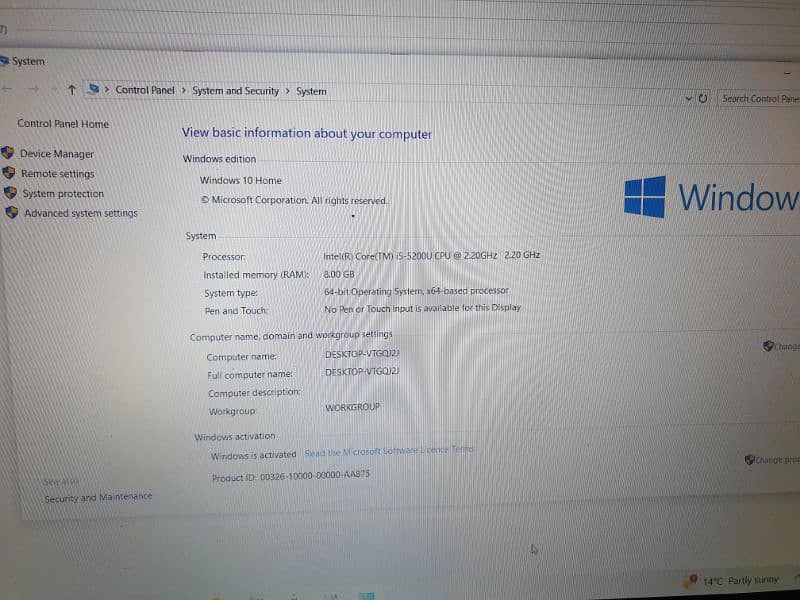 Toshiba i5 5