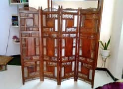 partition/Room partition /pure sheesham wood/natural Polish/