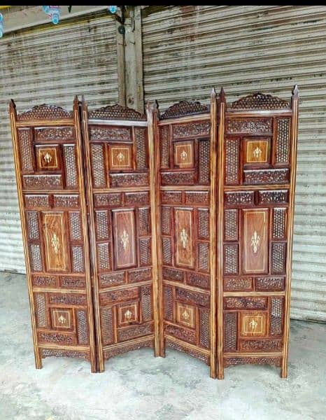 partition/Room partition /pure sheesham wood/natural Polish/ 1