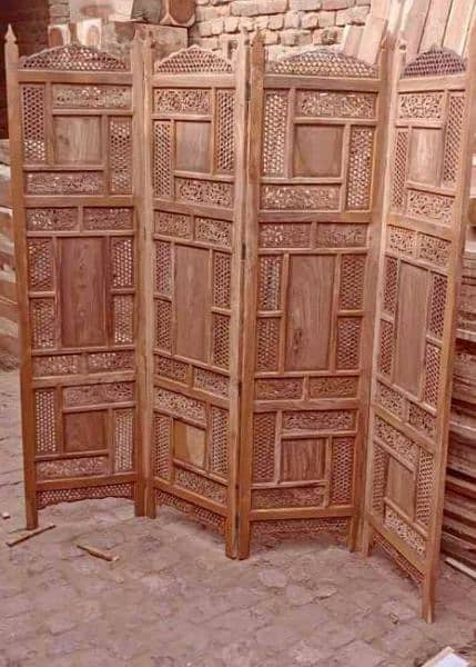 partition/Room partition /pure sheesham wood/natural Polish/ 2