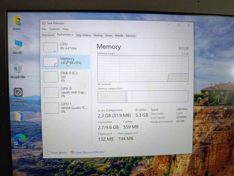Dell Precision 7540 Core i7 9th Generation 32/512 NVME 4GB Nvidia GC 11