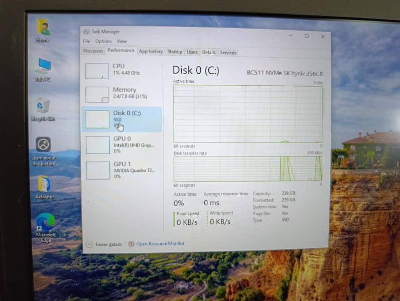 Dell Precision 7540 Core i7 9th Generation 32/512 NVME 4GB Nvidia GC 12