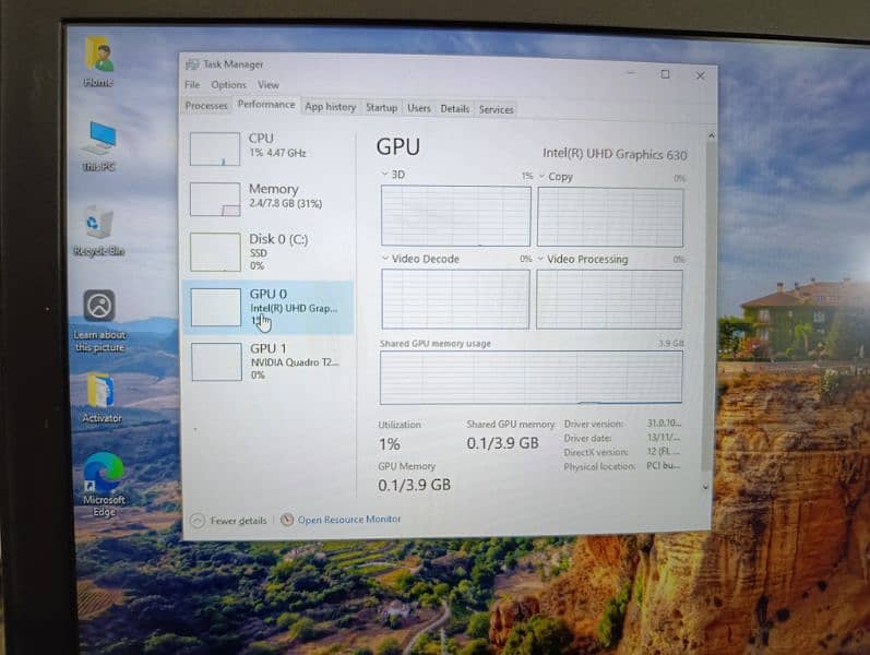 Dell Precision 7540 Core i7 9th Generation 32/512 NVME 4GB Nvidia GC 13