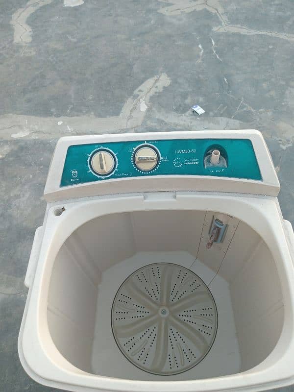 haier single Tub 8kg washing machine and super Asia SPINNER fast wash 1