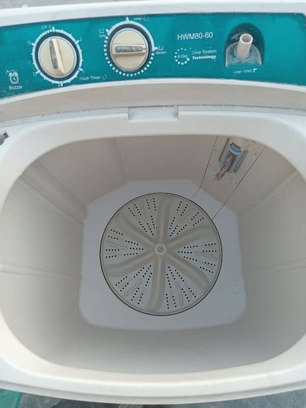 haier single Tub 8kg washing machine and super Asia SPINNER fast wash 4