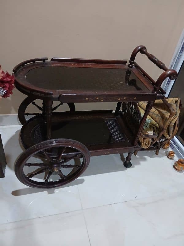 chinioti pure wood trolly 0