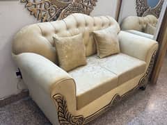 Elegant 6 seater sofa set 2 months used