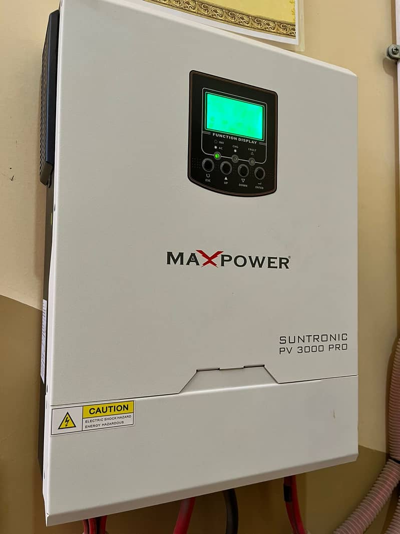 Maxpower PV 3000 warranty with battery Li-ion 1