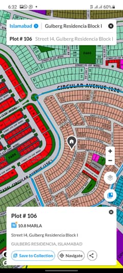 10 Marla plot for sale in Gulberg I block.