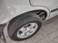 Alloy rims and tyres size 20 like new (fx, mehran, khyber, bolan)