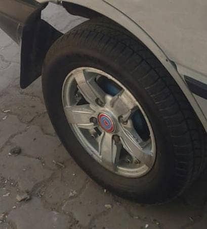 Alloy rims and tyres size 20 like new (fx, mehran, khyber, bolan) 3