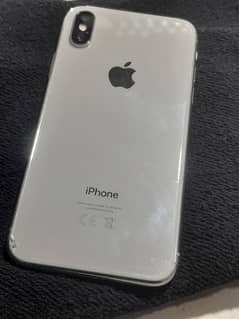 iPhone x 64GB 10by 8 back damange hy