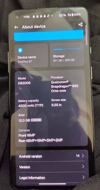 OnePlus 8T (Global) - Dual SIM, PTA Approved - Excellent Condition 2