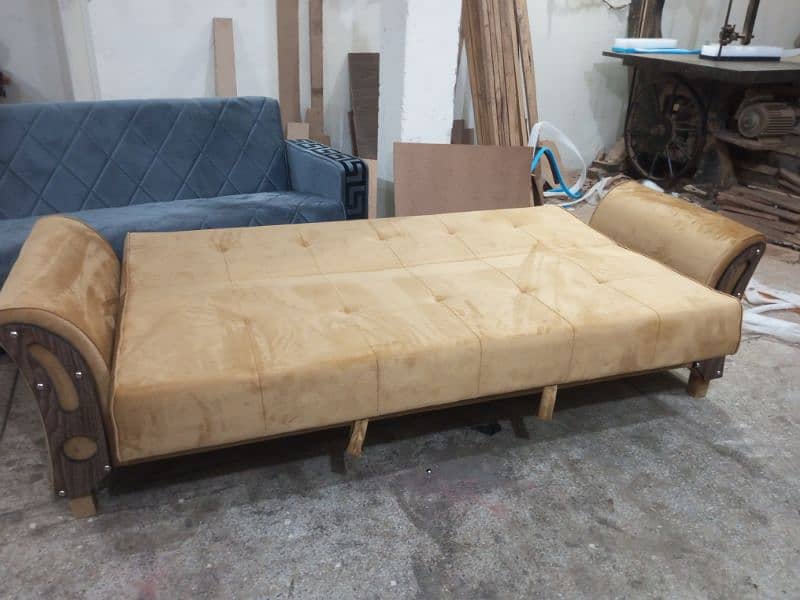 new wooden sofa combad 9