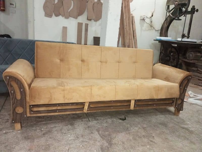 new wooden sofa combad 10