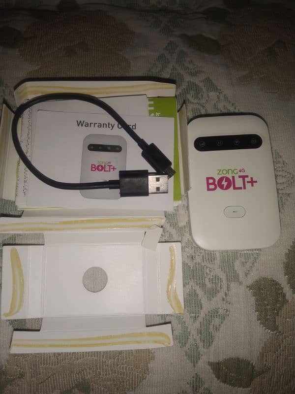 ZONG 4G BOLT PLUS INTERNET DEVICE NEW MODEL 5