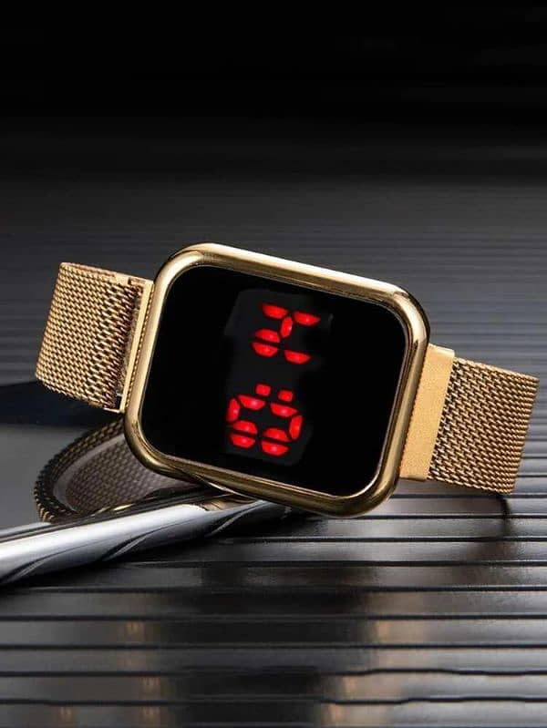 Led Display digital watch with magnetic strap 0