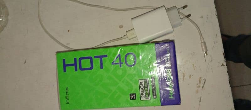 infinix hot40 8+8 256 box charger 8