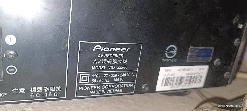 pioneer vsx-329with remote control 4