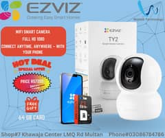 "EZVIZ TY2 – Smart 360° Security Camera | Night Vision | Motion Detect