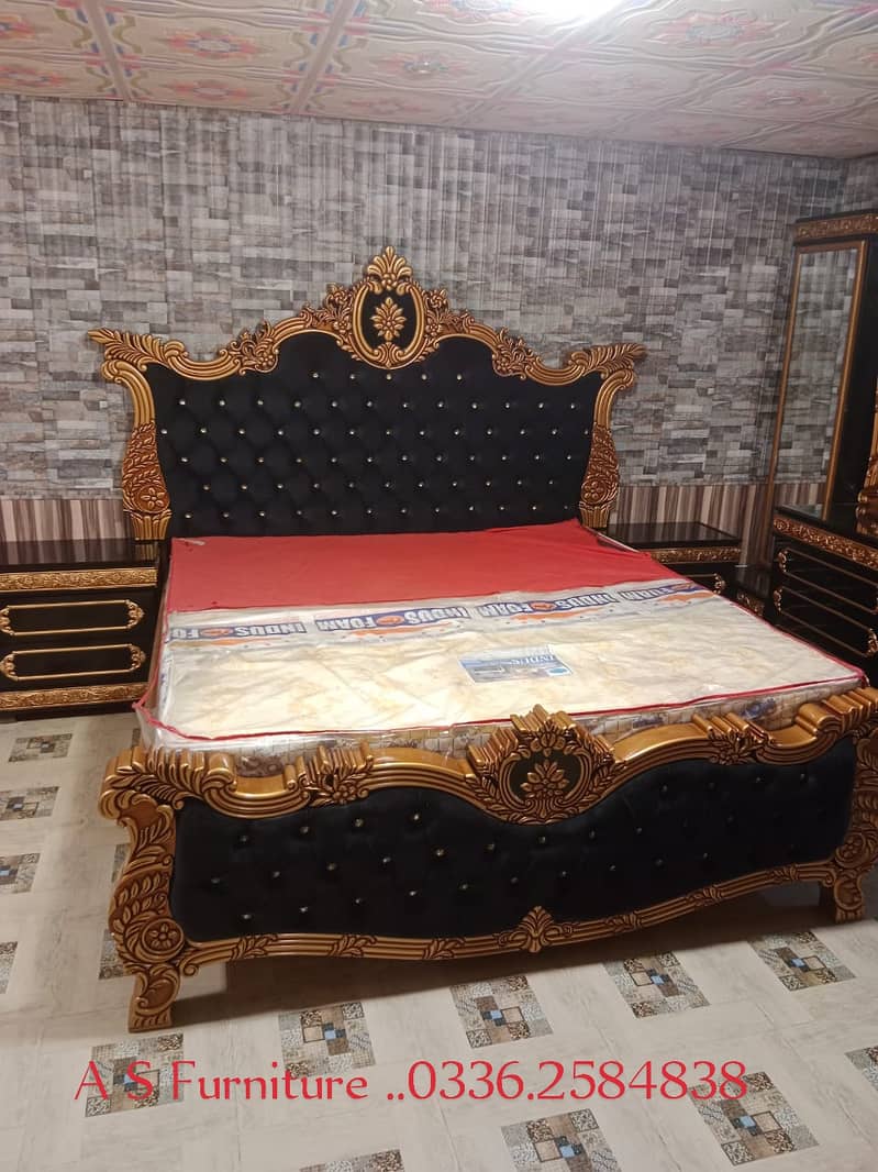 bed/bed set/double bed/wooden bed/king size bed/luxury bed/bed for sal 5