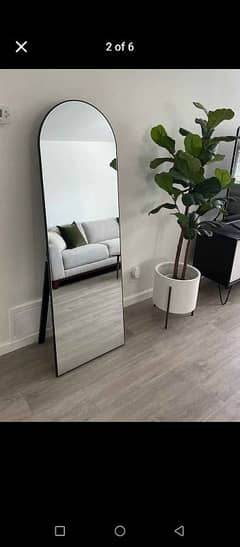 Dome mirror /stand looking mirror for sale::   Size 2 feet by 6 feet