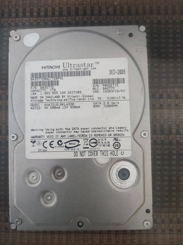 2 TB Hard disk drive desktop 3.5'' 0