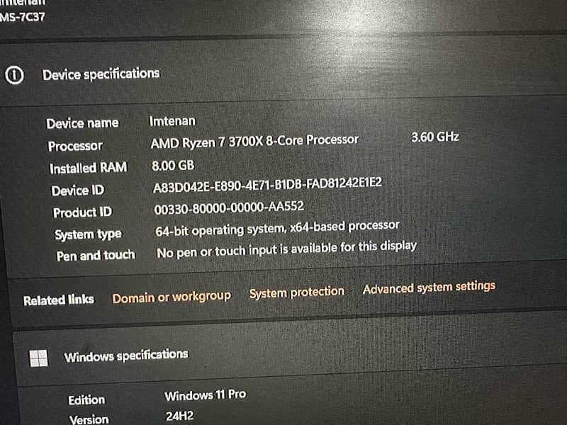 Ryzen 7 3700x GTX 1080 gaming pc 5