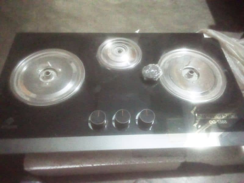 glass top stove of nasgas model no DG1588 0