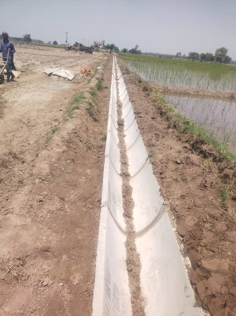 Construction of Irrigation/watercourses/drip/solar and sprinkler 7