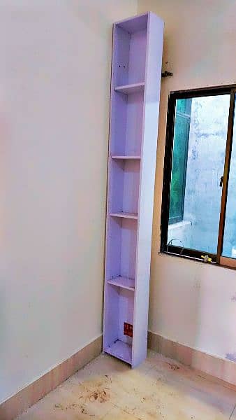 Auto lock door Sliding Almari with open shelf & door 5