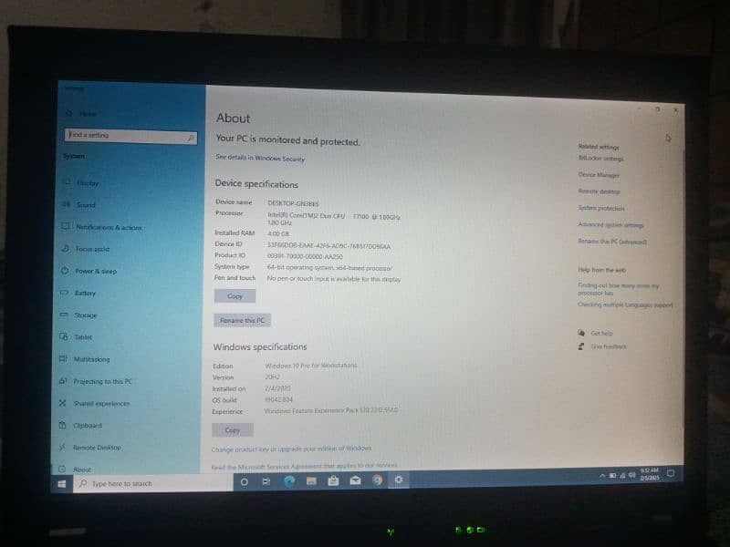 lenovo T61 4GB RAM and 128 GB storage 1