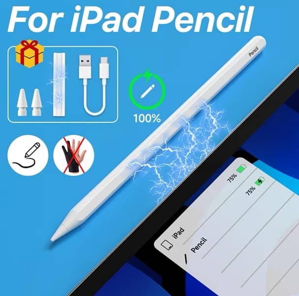 Wireless Charging Stylus for Apple Pencil 2 Palm Rejection Tilt 1