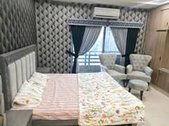 v. vip 1bed room fully furnished apartments available forshot bahria town Islamabad safe and secure couple allow