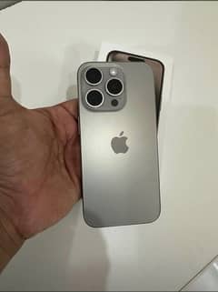 Iphone 15 pro max HK PTA APPROVED Natural Titanium