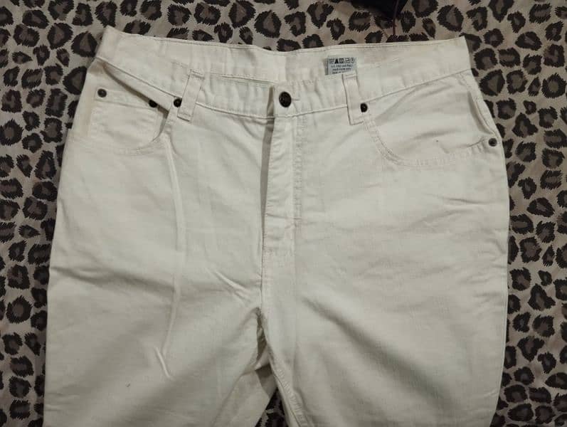 Imported Jeans - White, Black and Green 1