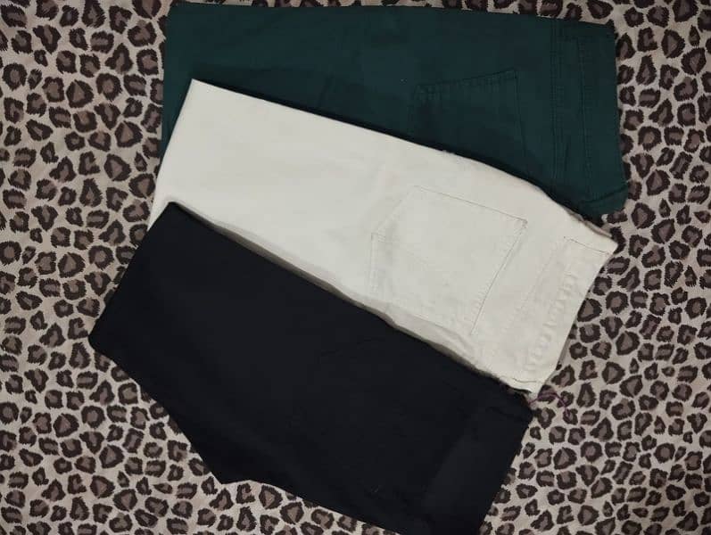 Imported Jeans - White, Black and Green 0