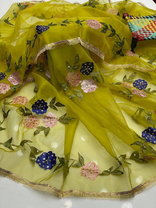 Hand painted dupatta  Delivery available in All over the Pakistan 1