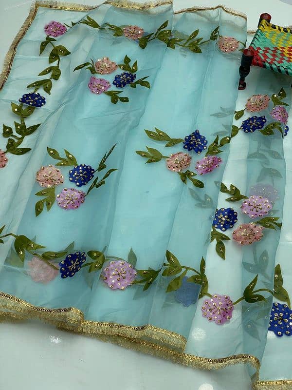 Hand painted dupatta  Delivery available in All over the Pakistan 2