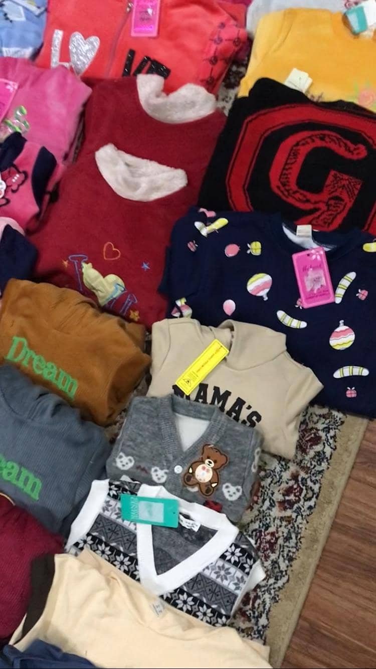 Lot of Dubai imported clothes for kids of different ages 3