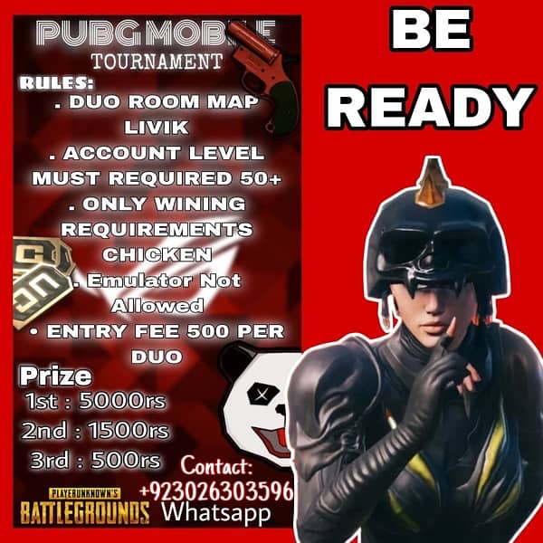 PUBG TOURNAMENTS PRIZE 5000 0