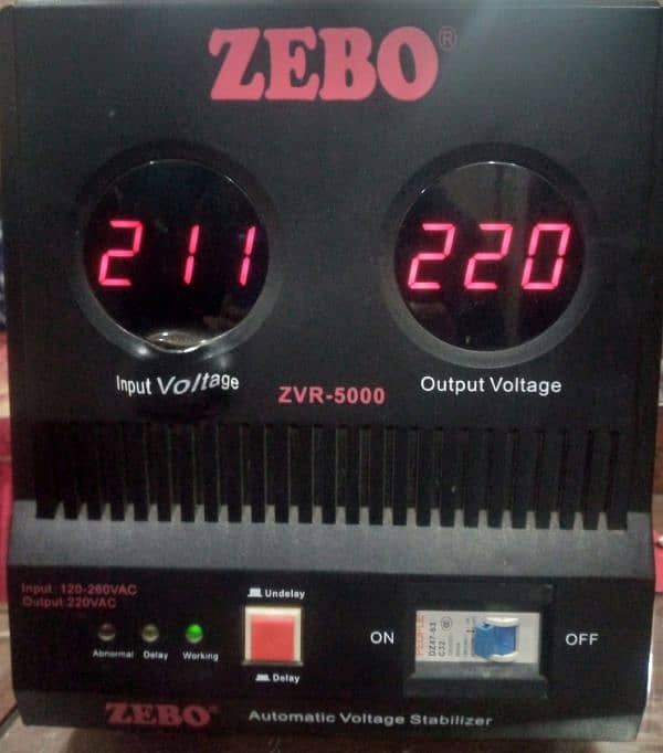 Zebo Stabilizer 5000 watts 0