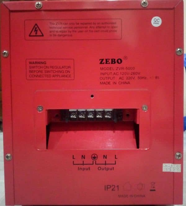 Zebo Stabilizer 5000 watts 8