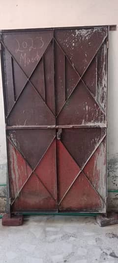 Metal Main Door 6.4 foot x 3.5 foot