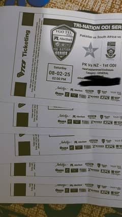 Pakistan Vs New Zealand Tri Nation Series tickets available